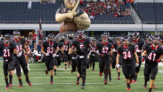 Any time Euless Trinity enters the stadium, you know you're in for big-time high school football. The Trojans will face Tulsa Union as part of the Texas vs. Oklahoma Challenge.