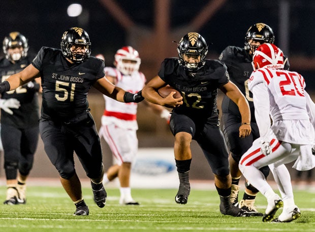 St. John Bosco sophomore quarterback DJ Uiagalelei looked completely poised in his first start on Friday.