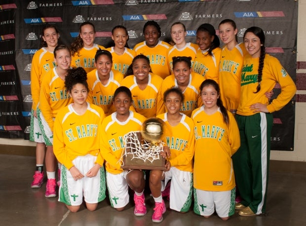 St. Mary's after winning the AIA Division I title.