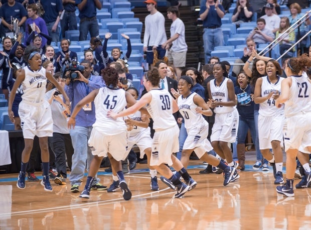 Millbrook after winning the NCHSAA 4A title.