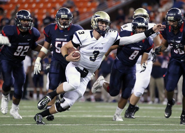 Josh Rosen accounted for two touchdowns--one on the ground--for St. John Bosco.
