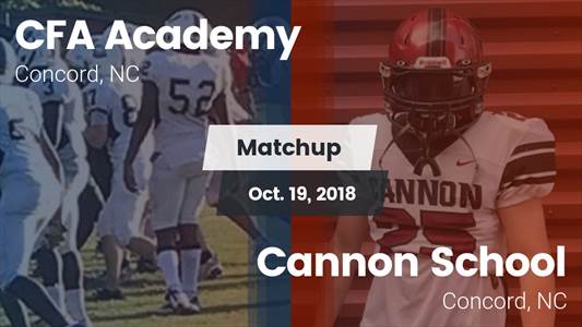 Football Game Recap: Cannon vs. Concord First Assembly Academy