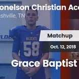 Football Game Recap: Grace Baptist Academy vs. Donelson Christia