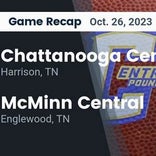 Football Game Recap: McMinn Central Chargers vs. Chattanooga Central Pounders