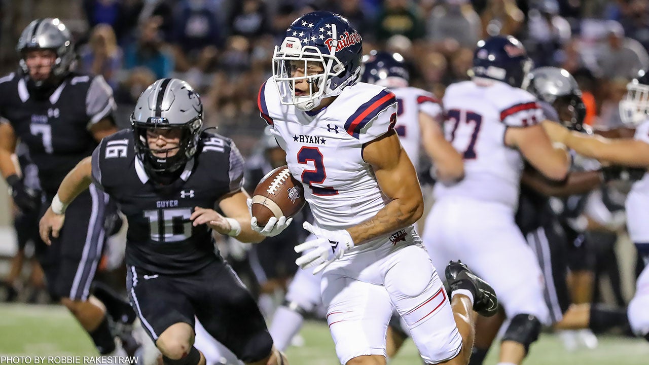 High school football: No. 17 Ryan runs past No. 29 Guyer 23-20 in Texas rivalry