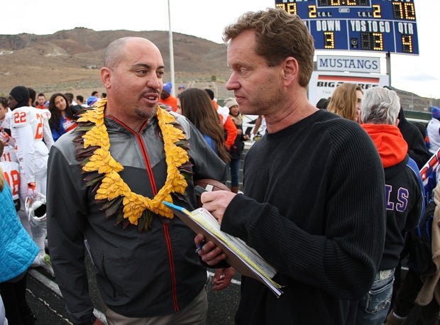 Talking with the media is almost inevitable as a high school coach.