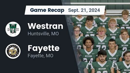 Football Recap: Fayette Drops Highest Score of Season Against We