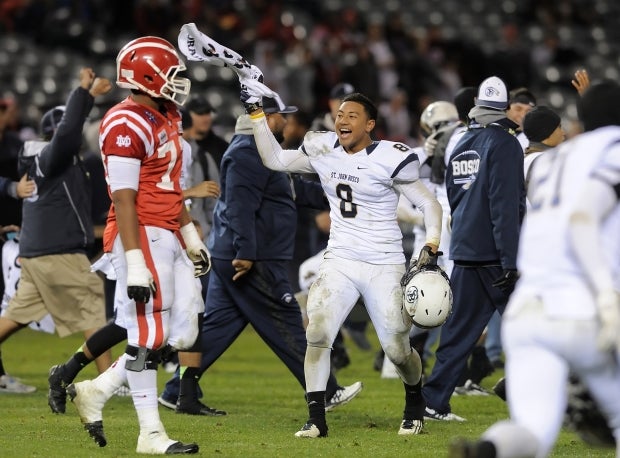 St. John Bosco has celebrated following every meeting with Mater Dei since 2010, a streak of six consecutive games.