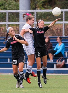 Emma Patrone, left, and Katie Tangney (2), Fairfield Warde