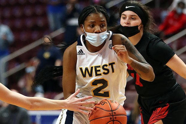 Destiney McPhaul in action during West Catholic's Class AAA state championship win over Mohawk.