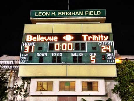 Bellevue prevailed over Texas-power Trinity in overtime Thursday night.