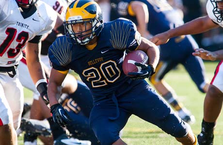 Bellevue running back John Nguyen had a 5-yard touchdown run in the victory.