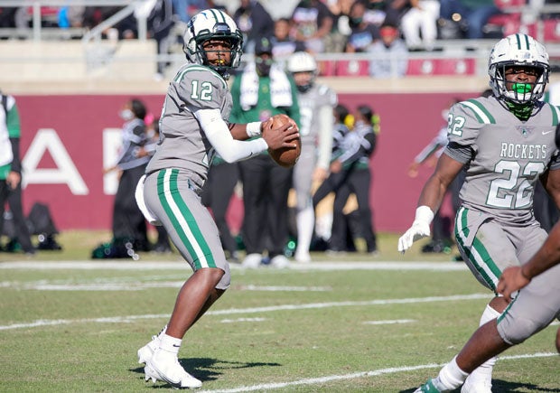 Miami Central's Keyone Jenkins threw for 160 yards and three touchdowns in last season's 46-0 6A championship win over Lake Minneola.