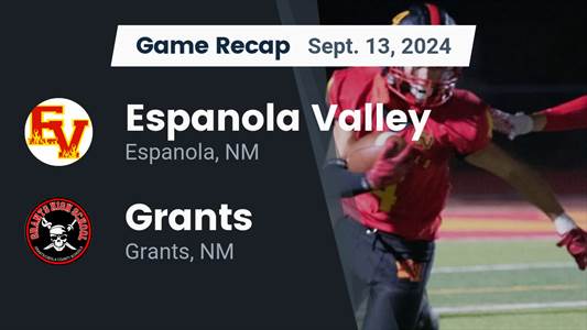 Football Recap: Espanola Valley's Loss Ends Eight-Game Winning S