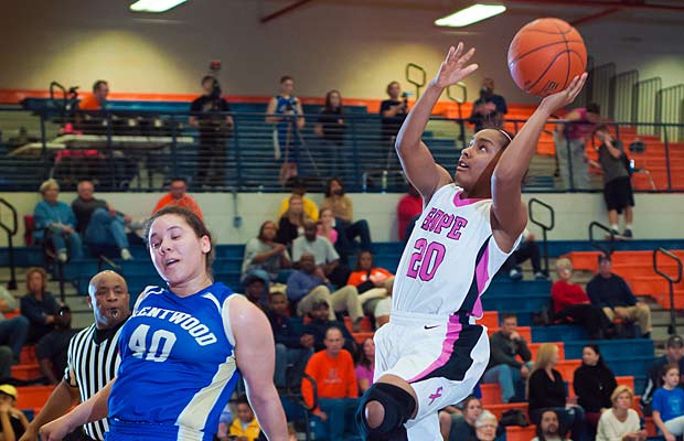 Angel Allen (20) has helped lead Blackman to an 18-0 record and a No. 9 ranking.