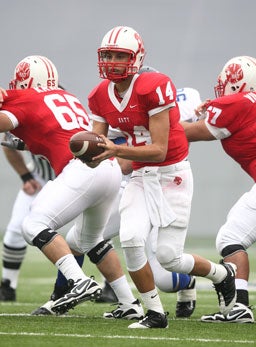 Katy quarterback Brooks Haack.