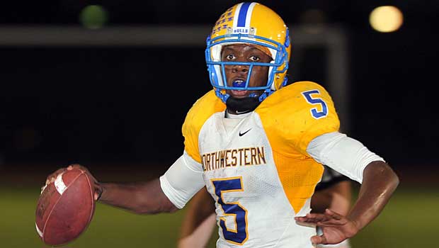 When he was at Northwestern, there was some debate as to whether Bridgewater might be better suited for receiver. Now, he's poised to be the first quarterback off the board next year.