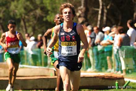 Craig Lutz at the IAAF World Cross Country Championships in Punta Umbria, Spain.