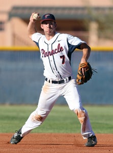 Pinnacle senior infielder Parker
Manahan is hitting .464.