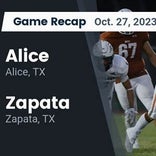Football Game Recap: Alice Coyotes vs. Zapata Hawks