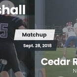 Football Game Recap: Marshall vs. Cedar Ridge