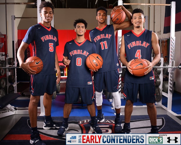 Findlay Prep is loaded with talent this season including players (left to right); P.J. Washington, Markus Howard, Oshae Brissett and Skylar Mays.