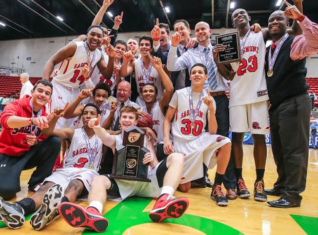 Sagemont jumped 18 spots in this week's rankings after a dominant run through the Florida Class 3A state tournament. The Lions beat Tampa Prep by 31 points in the title game.
