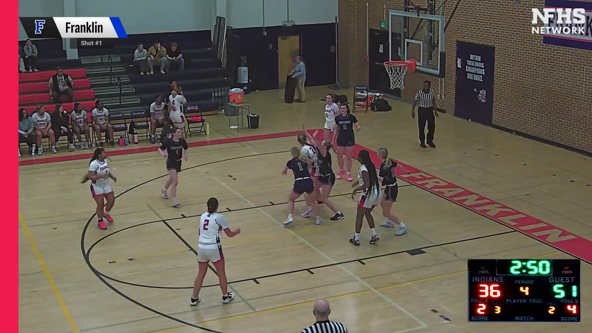 Basketball Recap: Franklin Falls Short of Marriotts Ridge in the Playoffs