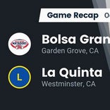 Football Game Recap: Bolsa Grande Matadors vs. La Quinta Aztecs