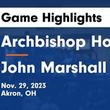John Marshall piles up the points against East Tech