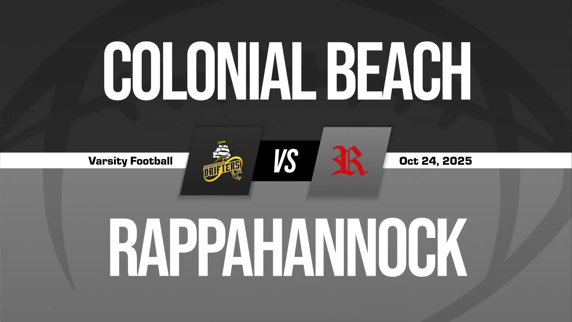 Football Recap: Colonial Beach Takes a Loss + How To Watch
