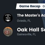 Football Game Recap: Oak Hall Eagles vs. Master&#39;s Academy Eagles