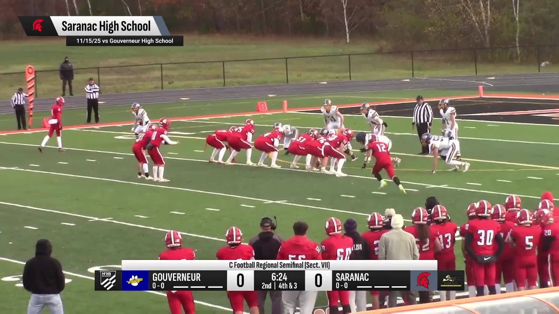 Football Recap: Saranac Takes a Tough Playoff Loss + How To Watch