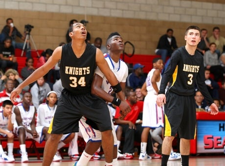 Lamond Murray Jr. (left) and Niko Filipovich are two cogs in a Bishop Montgomery machine that has churned to a dominant 19-0 start and has visions of a state title.
