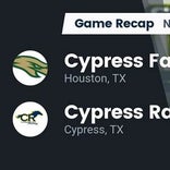 Cypress Falls wins going away against Cypress Ranch