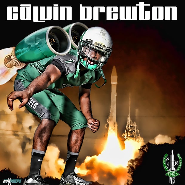 Calvin Brewton is ready to blast off this season.