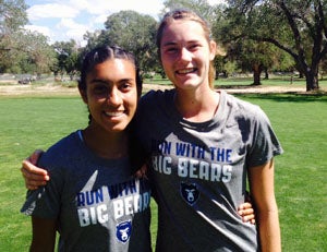 Natasha Bernal and MacKenzie Everett, of 
defending 5A state champ La Cueva.