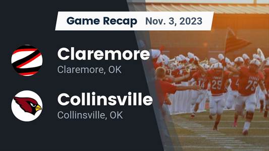 Football Game Recap: Claremore Zebras vs. Collinsville Cardinals