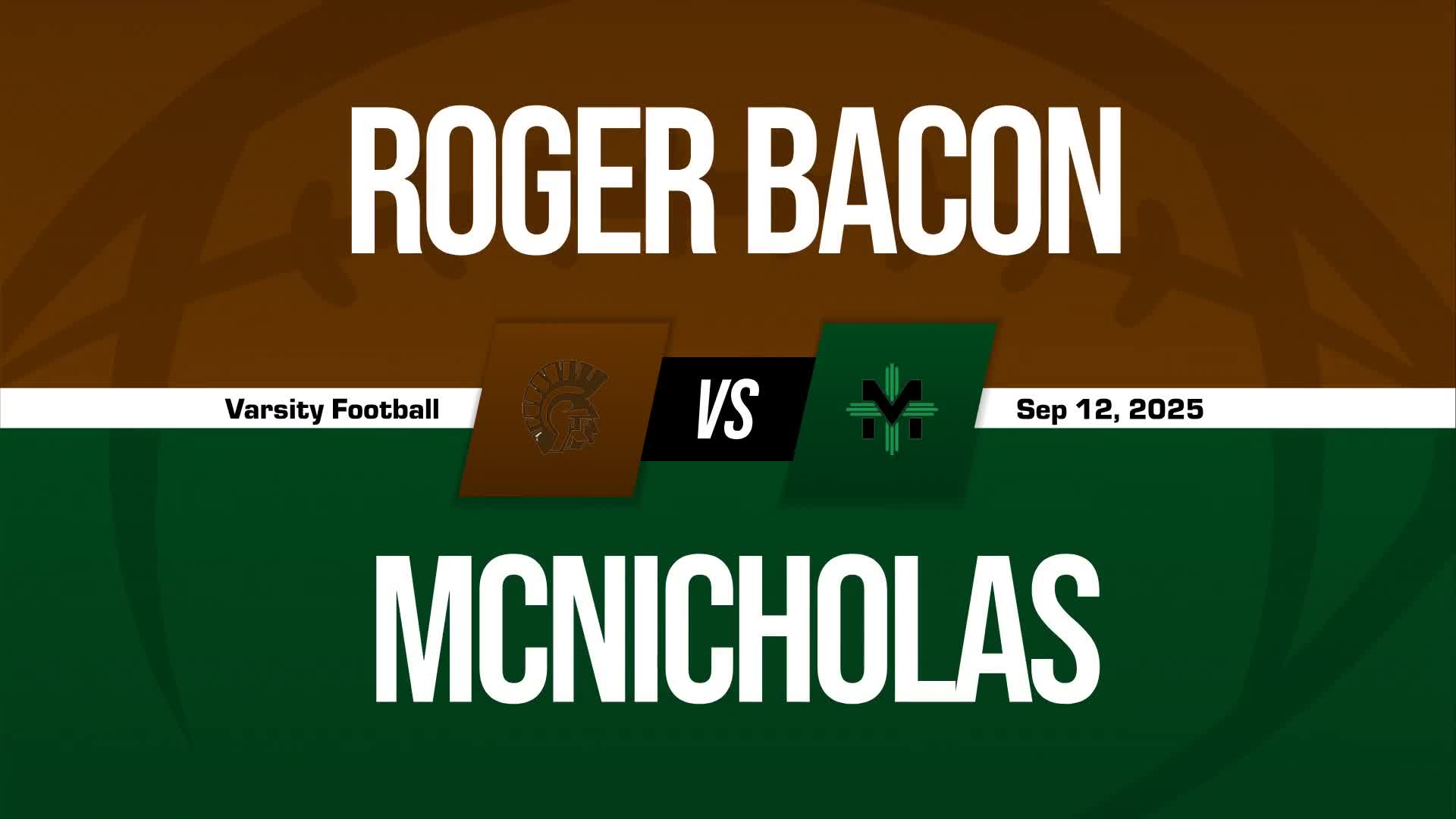 Football Game Preview: Roger Bacon Spartans vs. Cincinnati Hills Christian Academy Eagles