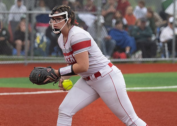 Over the past three seasons, Addy Frye of Neshannock is 59-0 on the mound with a 0.62 ERA. At the plate, she has blasted 21 home runs while batting .508. (FILE PHOTO: James Gregio)