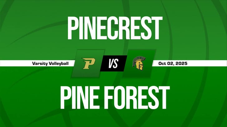 Volleyball Recap: Pine Forest Takes a Loss