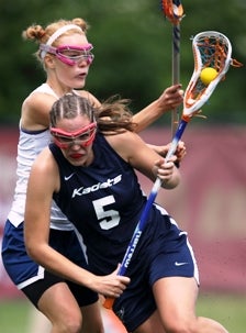 Air Academy senior Erin Todd scored
six goals in the state title game.