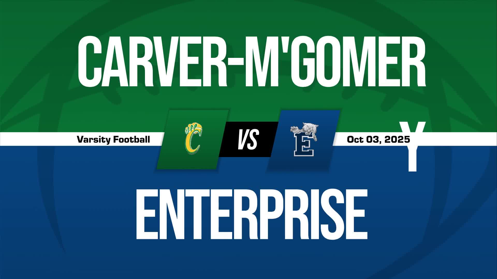 Football Recap: Carver Montgomery Snaps Four-Game Streak of Wins at Home + How To Watch