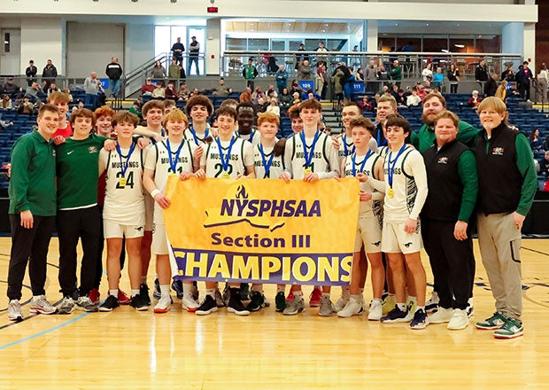 Marcellus celebrates after a section championship victory over Skaneateles. (PHOTO: Marisa Pankow)