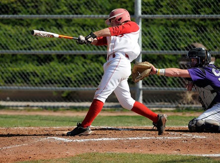 Batters like Regis Jesuit's Max George have noticed the changes bat regulations have brought along. Home runs are more difficult to hit - but still attainable for good hitters.