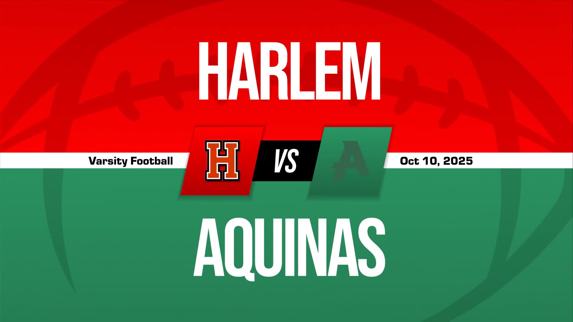 Football Recap: Harlem's Luck Takes a Turn for the Worse  on Friday
