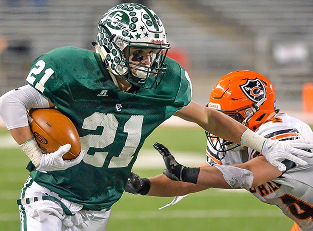 Canton Central Catholic's Tee Rupp notched his fifth interception of the season and caught the game-winning touchdown pass with 58 seconds left int he D-V final.
