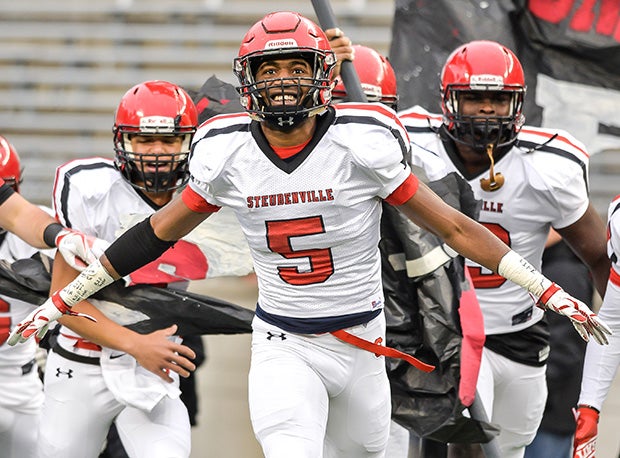 Steubenville's Jalen McGee ran for 122 yards and a touchdown and had eight tackles, a sack, a tackle-for-loss and a forced fumble in D-IV finals loss to Hartley.