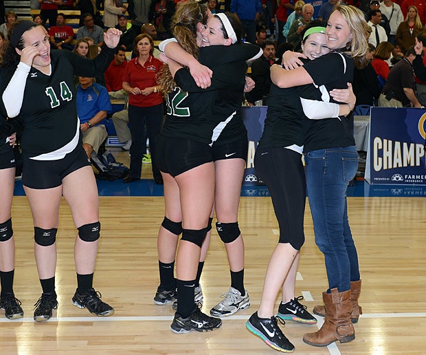 Granite Bay celebrates the California Division I state championship.