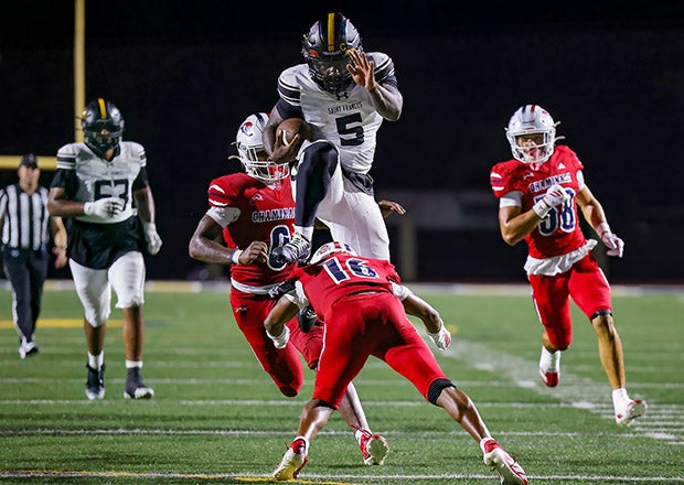 No. 2 St. Frances Academy has already played games in California, Florida and Pennsylvania this season. The Panthers close out the season with a return to Florida to face IMG Academy. (PHOTO: Jeff Klein)